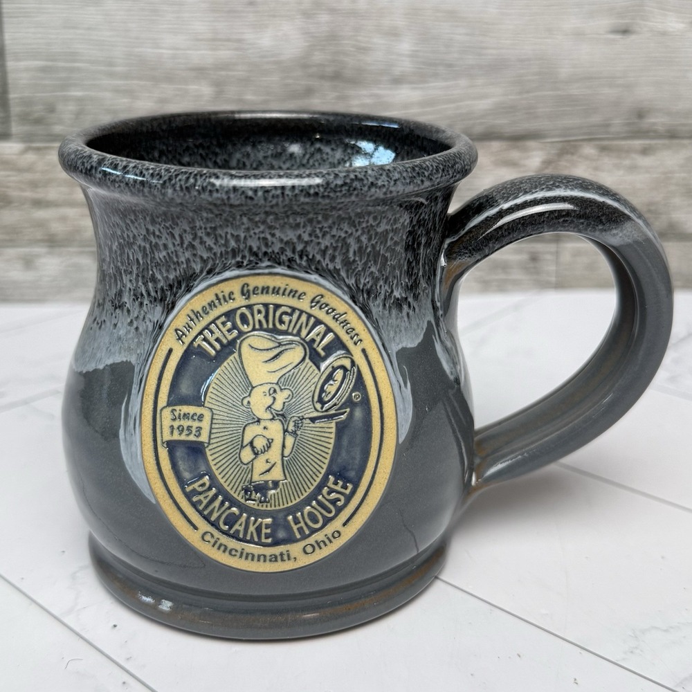 Deneen Pottery The Original Pancake House Cincinnati Ohio Drip Glaze Coffee Mug